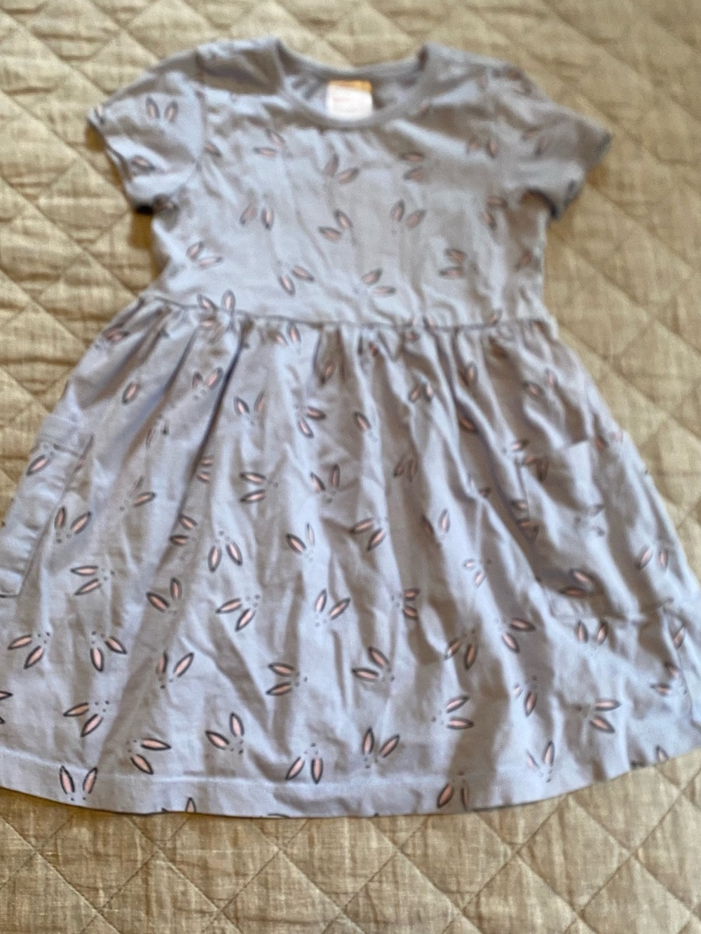 Hanna Andersson Playground Dress with Pockets 4T - Bunnies